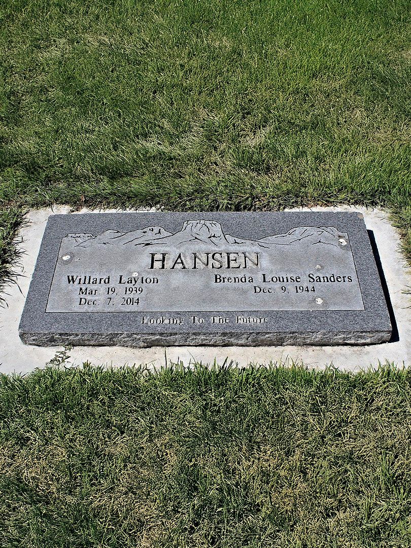Willard Layton Hansen's grave. Photo 1